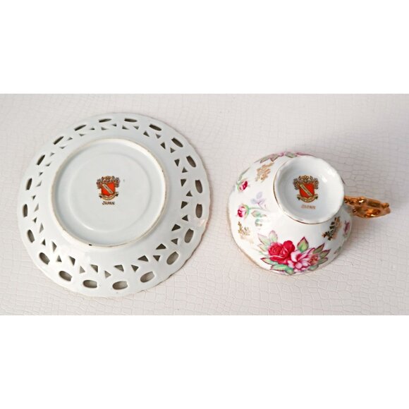 Vintage Lusterware Tea Cup and Saucer Teacup Japan  Bone China - Picture 4 of 6